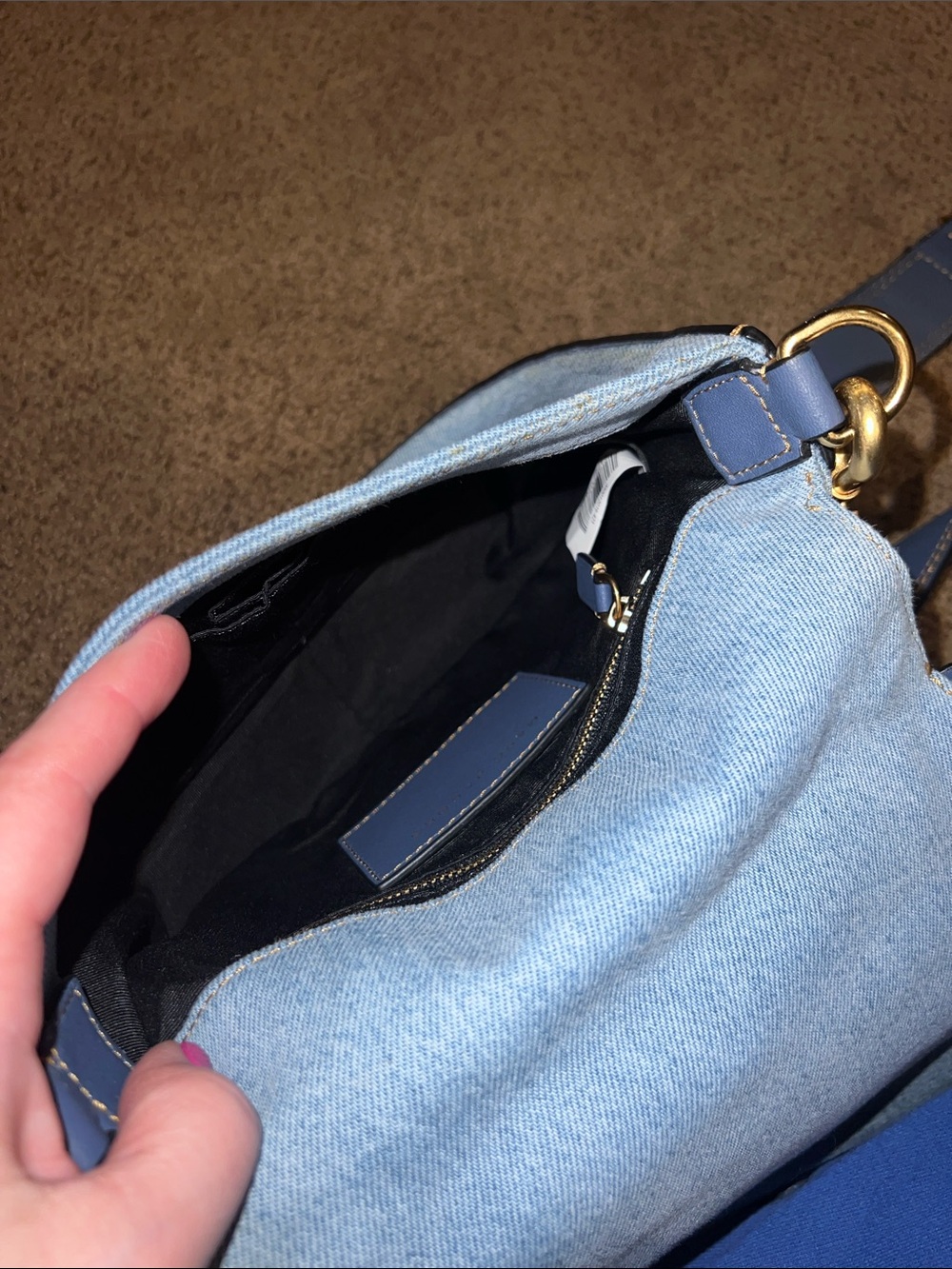 Marc Jacob Nomad Crossbody Denim Bag denim Jean **see pictures - Picture 10 of 16